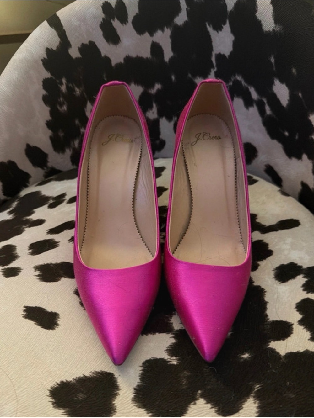 J. Crew Collection Elsie Satin Pointed Toe Pumps